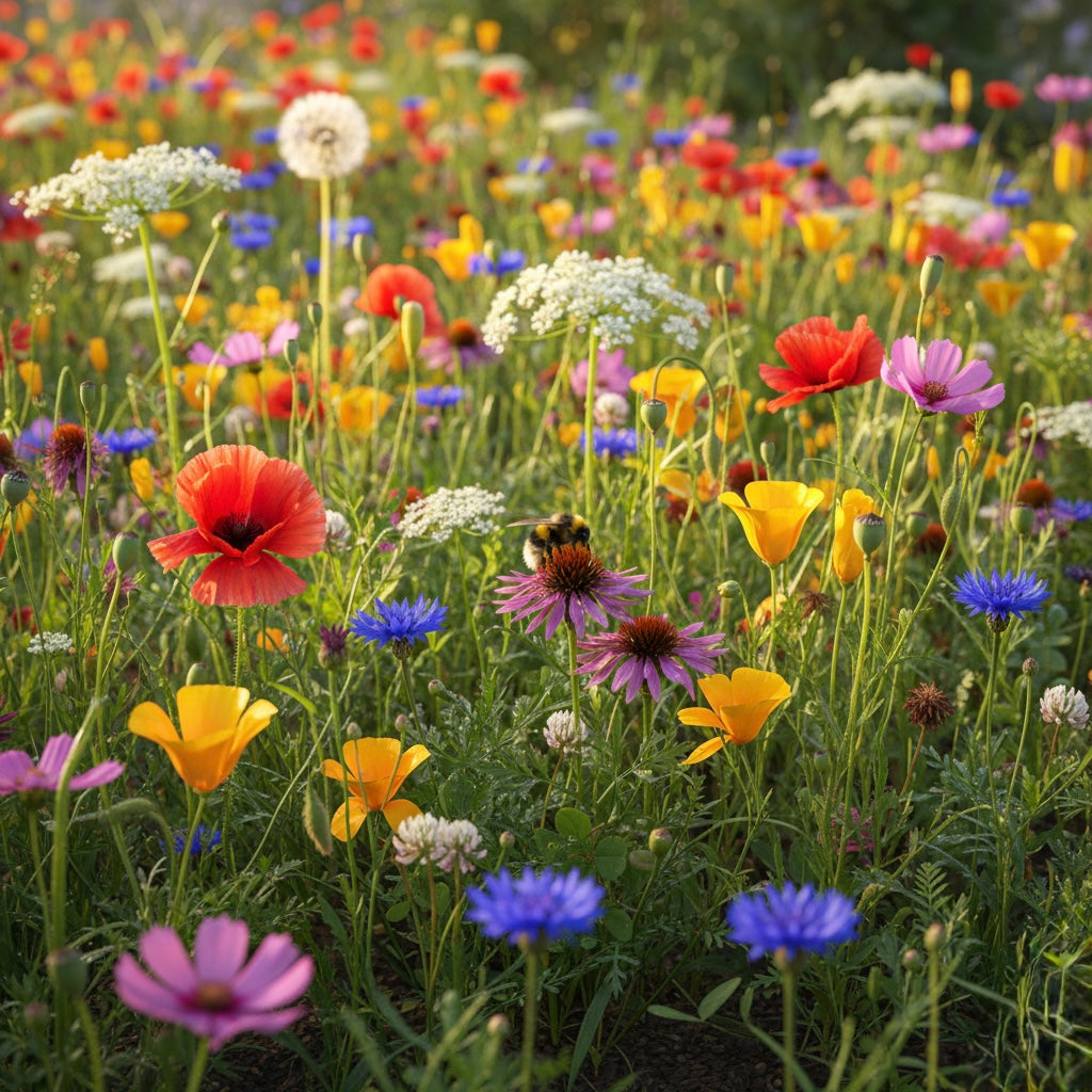 meadow flower seeds mix A to Z Wildflowers Bumbleseeds Wildflower Mix - Non GMO & Organic